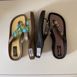 Two pairs of Grandco Sandals